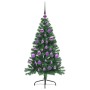 Árbol de Navidad artificial pre-iluminado Verde 120 cm PVC