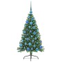 Árbol de Navidad Artificial Preiluminado Verde 120 cm PVC