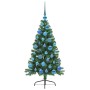 Árbol de Navidad Artificial Preiluminado Verde 120 cm PVC