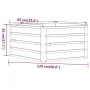 Arriate oxidado de acero corten 129x129x45 cm de vidaXL, Maceteros y jardineras - Ref: Foro24-151946, Precio: 45,75 €, Descue...