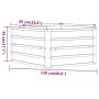 Rostiges Cortenstahlbeet 129x129x45 cm von vidaXL, Töpfe und Pflanzgefäße - Ref: Foro24-151946, Preis: 49,36 €, Rabatt: %