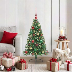 Árbol de Navidad Artificial Preiluminado Verde 120 cm PVC