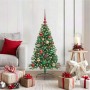 Árbol de Navidad Artificial Preiluminado Verde 120 cm PVC