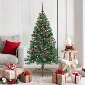 Árbol de Navidad Artificial Preiluminado Verde 150 cm PVC