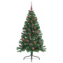 Árbol de Navidad Artificial Preiluminado Verde 150 cm PVC