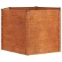 Arriate oxidado de acero corten 129x129x77 cm de vidaXL, Maceteros y jardineras - Ref: Foro24-151947, Precio: 66,48 €, Descue...