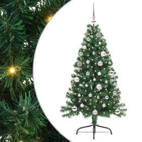 Árbol de Navidad Artificial Preiluminado Verde 150 cm PVC
