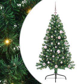 Árbol de Navidad Artificial Preiluminado Verde 150 cm PVC
