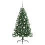 Árbol de Navidad Artificial Preiluminado Verde 150 cm PVC