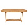 Conjunto de comedor de jardín 7 piezas madera maciza de teca