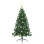 Árbol de Navidad Artificial Preiluminado Verde 150 cm PVC