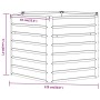 Rostiges Blumenbeet aus Cortenstahl, 129 x 129 x 77 cm von vidaXL, Töpfe und Pflanzgefäße - Ref: Foro24-151947, Preis: 62,54 ...