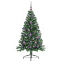 Árbol de Navidad Artificial Preiluminado Verde 150 cm PVC