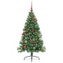 Árbol de Navidad Artificial Preiluminado Verde 150 cm PVC