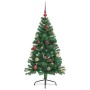 Árbol de Navidad Artificial Preiluminado Verde 150 cm PVC