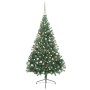 Árbol de Navidad Artificial Preiluminado Verde 180 cm PVC