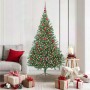 Árbol de Navidad Artificial Preiluminado Verde 180 cm PVC