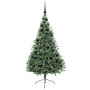 Árbol de Navidad Artificial Preiluminado Verde 180 cm PVC