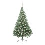 Árbol de Navidad Artificial Preiluminado Verde 180 cm PVC
