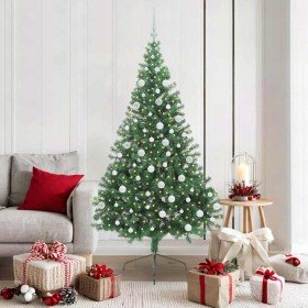 Árbol de Navidad Artificial Preiluminado Verde 180 cm PVC