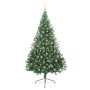 Árbol de Navidad Artificial Preiluminado Verde 180 cm PVC
