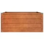 Arriate oxidado de acero corten 100x100x45 cm de vidaXL, Maceteros y jardineras - Ref: Foro24-151949, Precio: 56,41 €, Descue...