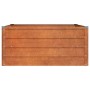 Blumenbeet aus oxidiertem Cortenstahl 100x100x45 cm von vidaXL, Töpfe und Pflanzgefäße - Ref: Foro24-151949, Preis: 61,87 €, ...
