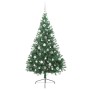 Árbol de Navidad Artificial Preiluminado Verde 180 cm PVC