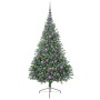 Árbol de Navidad Artificial Preiluminado Verde 180 cm PVC