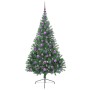 Árbol de Navidad Artificial Preiluminado Verde 180 cm PVC