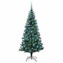 Árbol de Navidad Artificial Preiluminado Verde 180 cm PVC