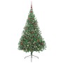 Árbol de Navidad Artificial Preiluminado Verde 180 cm PVC