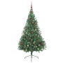 Árbol de Navidad Artificial Preiluminado Verde 180 cm PVC