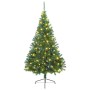 Árbol de Navidad artificial pre-iluminado Verde 210 cm PVC