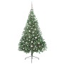 Árbol de Navidad Artificial Preiluminado Verde 210 cm PVC