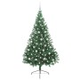 Árbol de Navidad Artificial Preiluminado Verde 210 cm PVC
