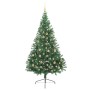 Árbol de Navidad Artificial Preiluminado Verde 210 cm PVC