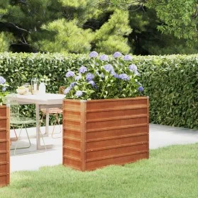 Blumenbeet aus rostigem Cortenstahl, 100 x 40 x 77 cm von vidaXL, Töpfe und Pflanzgefäße - Ref: Foro24-151951, Preis: 65,65 €...