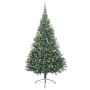 Árbol de Navidad Artificial Preiluminado Verde 210 cm PVC