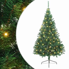 Árbol de Navidad Artificial Preiluminado Verde 240 cm PVC