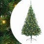 Árbol de Navidad Artificial Preiluminado Verde 240 cm PVC