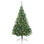 Árbol de Navidad Artificial Preiluminado Verde 240 cm PVC
