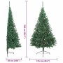 Árbol de Navidad Artificial Preiluminado Verde 240 cm PVC