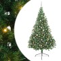 Árbol de Navidad Artificial Preiluminado Verde 240 cm PVC