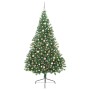 Árbol de Navidad Artificial Preiluminado Verde 240 cm PVC