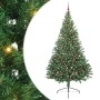 Árbol de Navidad Artificial Preiluminado Verde 240 cm PVC