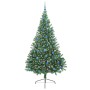 Árbol de Navidad Artificial Preiluminado Verde 240 cm PVC