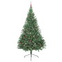 Árbol de Navidad Artificial Preiluminado Verde 240 cm PVC