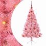 Árbol de Navidad Artificial Preiluminado Rosa 120 cm PVC