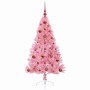 Árbol de Navidad Artificial Preiluminado Rosa 120 cm PVC